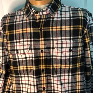 American Eagle Outfitters Black and White Casual Button Down Shirt